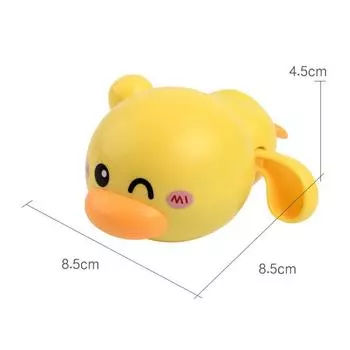 Игрушки для купания для детей в возрасте от 1 до 3 лет, плавающая заводная игрушка для купания малышей для мальчика и девочки, подарок на день рождения, 12-месячный детский бассейн для купания жёлтый