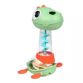 Игрушки для купания малышей Динозавр Распыление воды Игрушки для ванной комнаты Забавные вращающиеся игрушки для душа Интерактивные водные игры для малышей зелёный