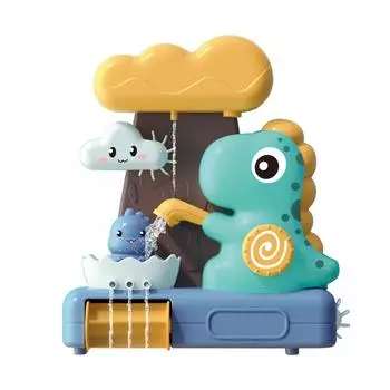 Игрушки для купания младенцев Ванна настенная ванна Водная игрушка Динозавр Водопад Наполнение Вращающиеся и текучие игрушки День рождения
