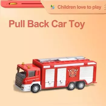 Игрушки для мальчиков с откидной крышкой, безопасные, мини-модные, мультяшные, пожарные машины для мальчиков B