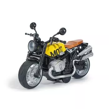 Игрушки для мотоциклов с откидным механизмом, крошечный подарок с музыкальной подсветкой, игрушка для мотоциклов с латте для детей, мальчиков в возрасте 3-8 лет Size:14*9*7cm жёлтый/чёрный