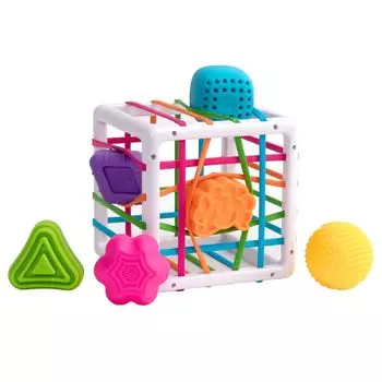Игрушки для мозга Fat Brain Toys Детская игрушка Innie Bin Fingertip Обучающая резиновая коробка Оригинальный продукт FA251-1