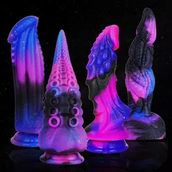 Игрушки для мужчин и женщин Секс-дилдо Игрушки для взрослых женщин Фаллоимитатор-дракон Силиконовый фаллоимитатор с присоской Влагалище Фаллоимитаторы для точки G для пар Секс-игрушки для взрослых A