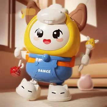 Игрушки для обучения лазанию для малышей 1 шт., маленький ослик, детская практика, головоломка, раннее образование, электрические детские музыкальные игрушки жёлтый