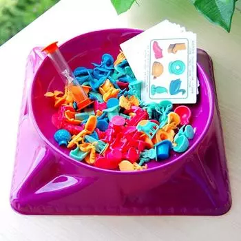 Игрушки для поиска сокровищ, развивающие логическое мышление, раннее образование, семейная вечеринка, игра разноцветный