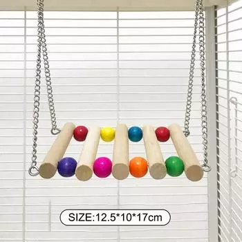 Игрушки для попугаев Клетка для птиц Качели Гамак Маленькие птички Жевательные игрушки Цветной подвесной гамак Игрушки для качелей Подставки для птиц Товары для животных as the picture