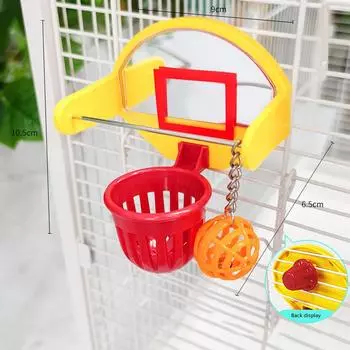 Игрушки для птиц Практичные забавные игрушки для баскетбольного кольца попугаев Игрушки для дрессировки попугаев Игрушки для игровых площадок для птиц Товары для животных