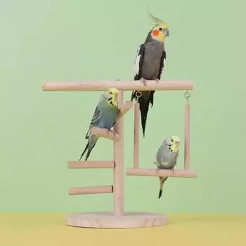 Игрушки для птиц Птичья игровая площадка Стенд для попугаев Стенд для игр с веткой дерева Площадка для игр с попугаями Игровая площадка с деревянными насестами Спортивная игровая площадка