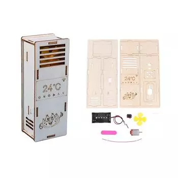 Игрушки для самостоятельной разработки, модель вентилятора кондиционера для детей, электрический образовательный набор, головоломка для экспериментов, детская игрушка One Size