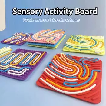 Игрушки для сенсорных игрушек Fidget, силиконовая сенсорная доска для занятий спортом, стресс, тревога, аутизм, СДВГ, успокоение, путешествия, самолет, игрушки первой необходимости жёлтый