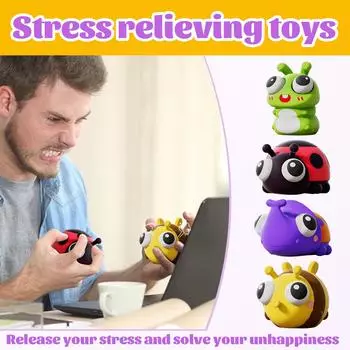 Игрушки для снятия стресса Глаз дракона Pinch Fun Детский творческий выпуск воздуха Декомпрессия One Size чёрный