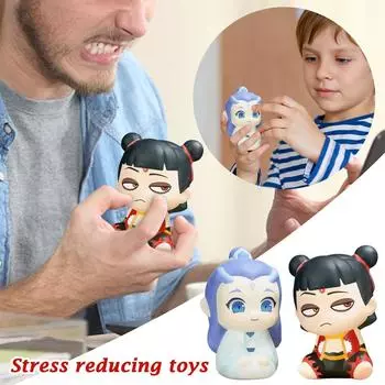 Игрушки для снятия стресса, можно использовать в качестве подарка на день рождения, подарка на вечеринку, идеальные подарки на все случаи жизни One Size синий