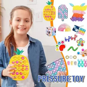 Игрушки для снятия стресса с помощью сенсорных пузырей, силиконовые игрушки для снятия стресса