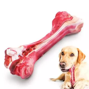 Игрушки для собак для агрессивных любителей жевать, неразрушимые игрушки для жевания со вкусом говядины для больших/средних/маленьких собак, жесткая игрушка для собак, косточки для собак из резины S ( 10*4.3*2.2cm