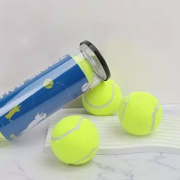 Игрушки для собак Эластичный теннисный мяч - резиновый тренировочный мяч, устойчивый к жеванию и укусам, для больших, средних и маленьких собак 934133