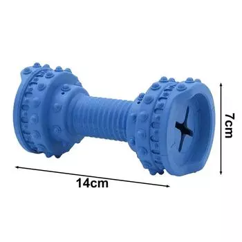 Игрушки для собак, которые любят грызть, Интерактивные игрушки для собак больших пород, Игрушка-гантель для раздачи лакомств, Игрушки для медленной подачи для собак 14X7cm красный