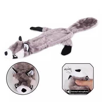 Игрушки для собак Кролик Популярные не мягкие товары для домашних животных Большое развлечение для собак Жевательная пищалка Писклявая форма животного Белка Ручная работа Wolves