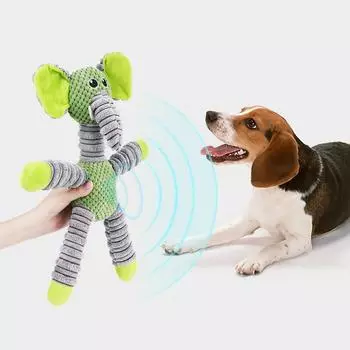 Игрушки для собак Pet Squeak, валюта, устойчивая к укусам, мультяшный дизайн животных, избавляющий от скуки, молярные интерактивные игрушки, плюшевые