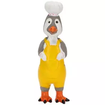 Игрушки для собак с пищащим цыпленком, безопасные, устойчивые к укусам, эластичные, скрежещущие зубами, раскрашенные вручную, забавные и интерактивные