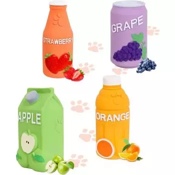 Игрушки для собак с пищащими игрушками из латекса и резины, игрушка для щенков, апорт для интерактивной игры, мягкие игрушки для жевания для маленьких и средних собак розовый