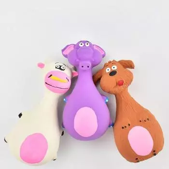 Игрушки для собак с пищащими игрушками, резиновые игрушки для собак, креативные интерактивные товары для домашних животных, латексные игрушки для жевания и укусов для маленьких собак