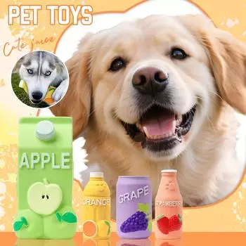 Игрушки для собак с пищащими зубами, игрушки для щенков из латексной резины для питья, мягкие игрушки для жевания для маленьких и средних собак One Size синий