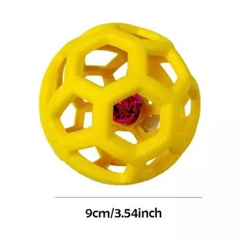 Игрушки для собак с полым мячом Интерактивная игрушка Игрушки с пищащими игрушками Игрушка для детей Материал TRP, Мяч для дрессировки домашних животных Игрушки для собак Товары для животных Игрушка для собак фиолетовый