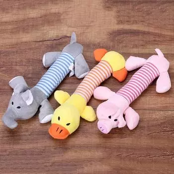 Игрушки для собак-скрипа, игрушки для жевания щенков, мягкие плюшевые игрушки для домашних животных, игрушка для чистки зубов, милые забавные интерактивные игрушки для собак для маленьких, средних, больших собак