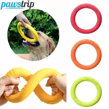 Игрушки для собак TPR Интерактивные игрушки для маленьких и больших собак Забавная игрушка-летающий диск для щенков Устойчивые к укусам игрушки для дрессировки собак красный