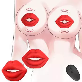 Игрушки для сосков, Секс-игрушки для пар, Перезаряжаемый вибратор для сосков и стимулятор клитора для женщин, 9 режимов вибрации и имитации лизания языком, Секс-игрушка для взрослых