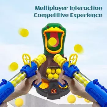 Игрушки для стрельбы из голодных уток, детские снайперские парные соревнования, боевые игры, мягкие пули, пневматическое оружие, игрушки для тренировок по стрельбе Large