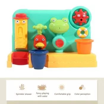 Игрушки для ванны с присоской из ПВХ. Игрушки для душа для малышей 3-6 лет. Детские игрушки для купания в воде. разноцветный