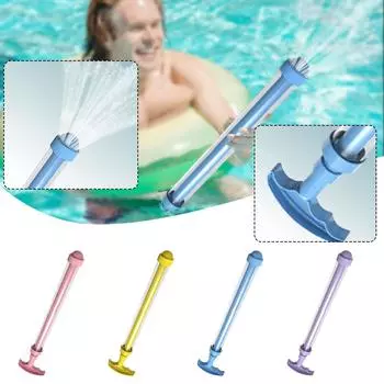 Игрушки для водных фейерверков, Водяной фейерверк, Уличный распылитель воды, Веселая игра с брызгами, Водный игровой распылитель, Игры на свежем воздухе в бассейне One Size синий