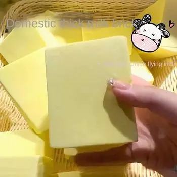 Игрушки для выдавливания тостов Mochi Toast Squeeze Мягкие желтые игрушки для выдавливания десертов Подарки Игрушки 1pc