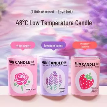 Игрушки для взрослых Mi Ji: Свечи Flirty Low Temperature, 100 шт. в коробке heart-shaped cup