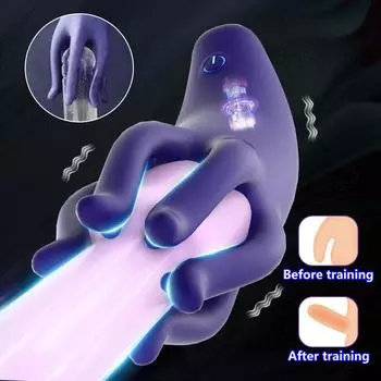 Игрушки для взрослых Секс-тренажер для головки массажер для пениса Мужской мастурбатор Вибрирующий вибратор для головки секс-игрушки для мужчин Мужские секс-игрушки Стимулятор для тренировки пениса