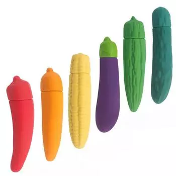 Игрушки для взрослых Силиконовая Овощная Мастурбационная Палочка Мини AV Бар Вибратор Секс-Игрушки для Женщин