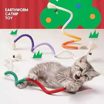 Игрушки для жевания кошек, интерактивные игрушки из молярной хлопковой веревки, игрушки для кошек, игрушки для чистки рта, игрушки для котенка, товары для домашних животных, аксессуары красный