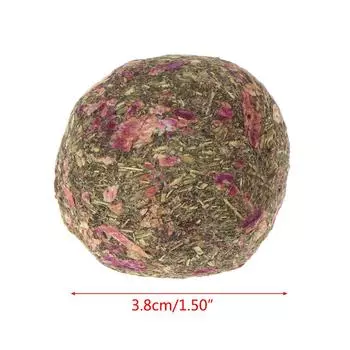 Игрушки для жевания кроликов для зубов, натуральная трава тимофеевки, маленькие шарики для животных, игрушки, молярная трава, торт для кролика, белки, хомяка, 2 шт. 2