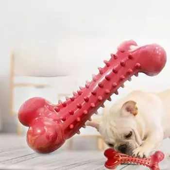 Игрушки для жевания собачьих костей для агрессивных любителей жевать, для крупных пород собак, зубная щетка для чистки зубов, долговечные интерактивные прочные игрушки для собак