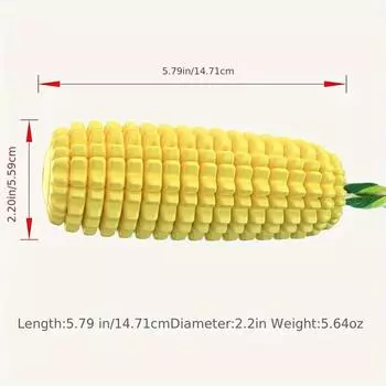 Игрушки для жевания собак для агрессивных любителей жевания, прочные, долговечные, пищащие интерактивные игрушки для собак, игрушка для жевания зубов щенка в виде кукурузной палочки для маленьких и больших собак жёлтый