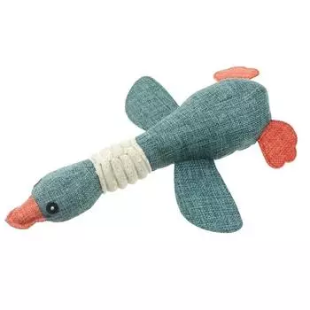 Игрушки для жевания собак, плюшевая игрушка в виде щенка в виде дикого гуся, для маленьких и средних собак M