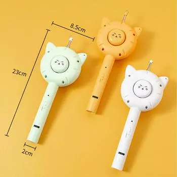 Игрушки-дразнилки для кошек, лазерная палочка-тизер, колокольчик с перьями, расческа для домашних животных, игрушки для кошек, выдвижная палочка-тизер жёлтый