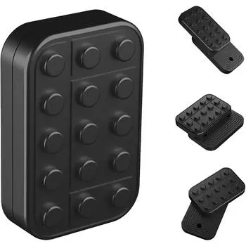 Игрушки-фиджет для взрослых Металлический слайдер-фиджет Магнитные игрушки-фиджет для повседневного использования Тактильные игрушки-фиджет для взрослых 4.6*3*1.3cm серебряный