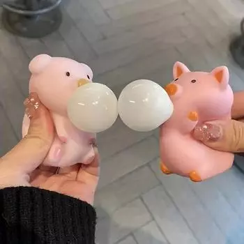 Игрушки-фиджет Милая свинка Мягкие игрушки-свинки Игрушки-сжиматели Милый свиноматка Сенсорные игрушки-антистресс Игрушки для снятия стресса для детей и взрослых