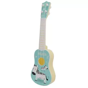 Игрушки-гитары укулеле Пластиковые укулеле Музыкальный инструмент Игрушка с 4 струнами для детей Синий