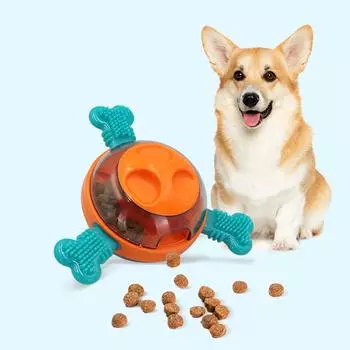 Игрушки-головоломки для собак, чтобы развеять скуку и стимулировать интеллект вашей собаки, интерактивная кормушка для медленной еды, класс 2 в 1 для больших/средних/маленьких собак One Size оранжевый
