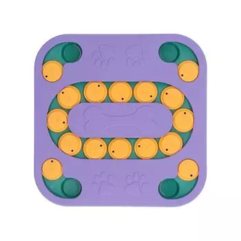 Игрушки-головоломки для собак, обучающие, снимающие скуку, игра-диспенсер для корма для собак, для интерактивного обучения, фиолетовый фиолетовый