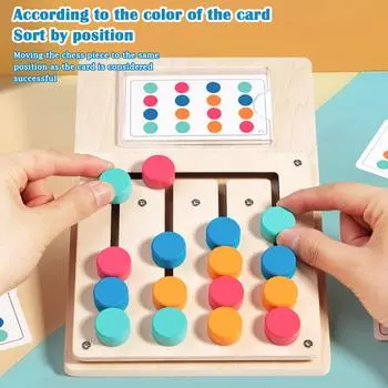 Игрушки-головоломки на соответствие цветов, Игра-головоломка для детей, Дорожные игрушки для мальчиков и девочек, Карманные игры для путешествий, Идеальные рождественские подарки, подарки на день рождения One Size