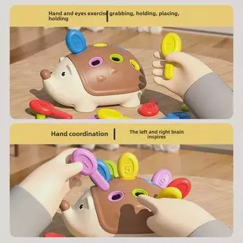 Игрушки-головоломки с динозаврами для малышей: Тренировка координации движений рук и глаз, а также концентрации внимания для детей от 1 до 3 лет.